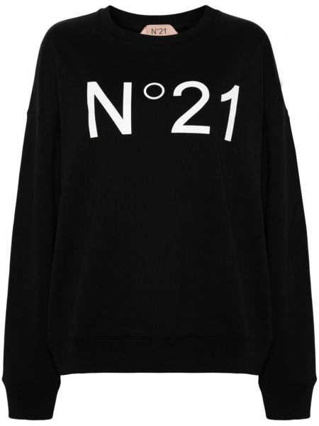 Baskılı sweatshirt Nº21 siyah