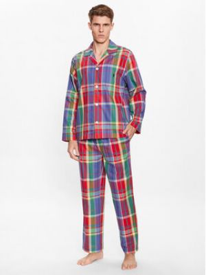 Priliehavé pyžamo Polo Ralph Lauren červená