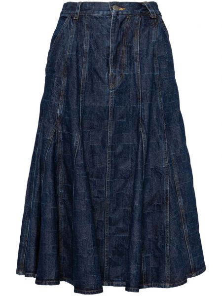 Džínsová sukňa Anrealage modrá