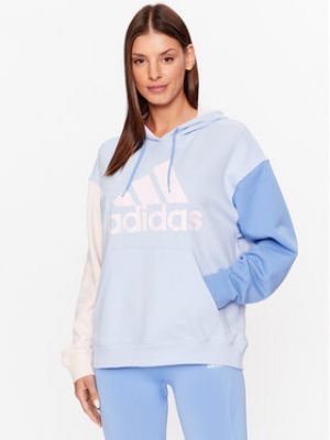 Hoodie oversize large Adidas bleu