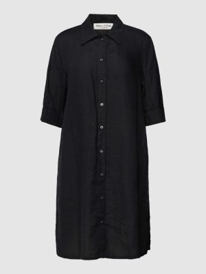 Sukienka koszulowa z wiskozy Object czarna