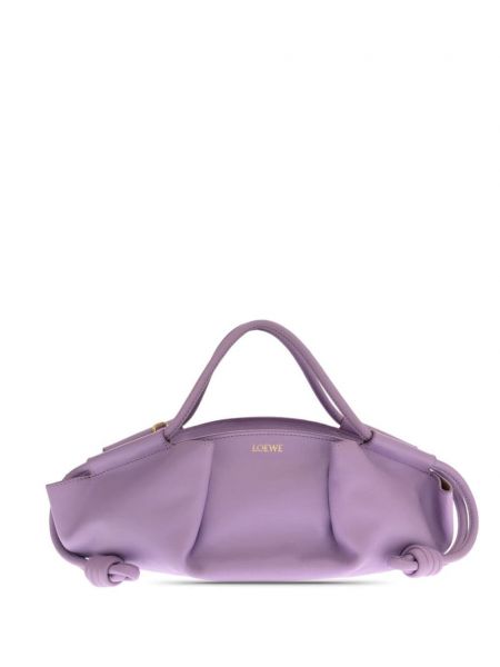 Dabīgās ādas soma Loewe Pre-owned violets