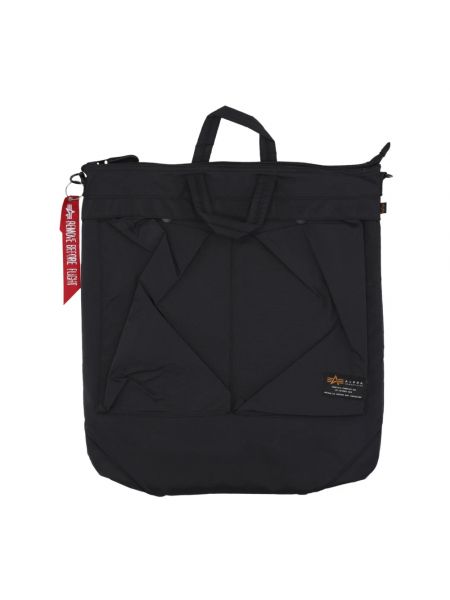 Shopper handtasche mit taschen Alpha Industries schwarz