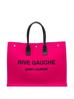 Bolso shopper Saint Laurent rosa