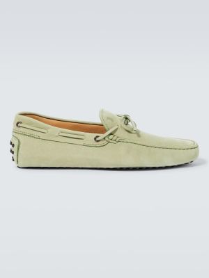 Loafers di pelle Tod's verde