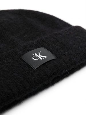 Bonnet en laine Calvin Klein Jeans noir