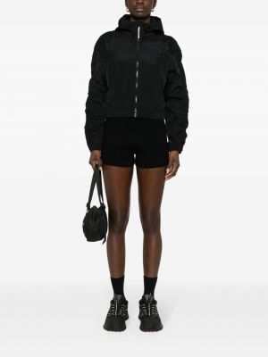 Bunda s kapucí s potiskem Calvin Klein černá
