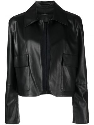 Kožená bunda z ekologickej kože Alexis čierna