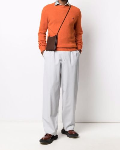 Jersey con bordado de tela jersey Etro naranja
