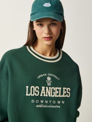 Megztas džemperis Happiness İstanbul žalia