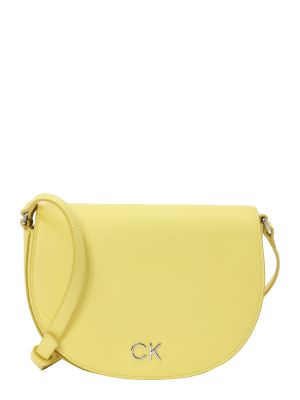 Τσάντα χιαστί Calvin Klein κίτρινο