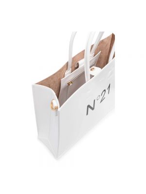 Shopper handtasche N°21 weiß