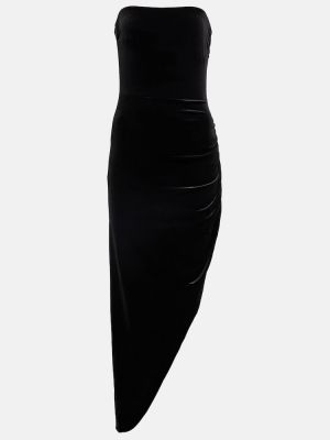Asymetrické midi šaty Norma Kamali černé
