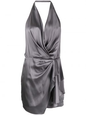 Коктейлна рокля Michelle Mason сиво