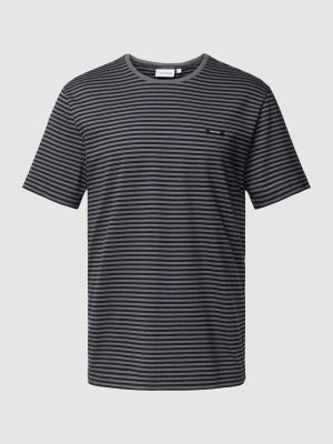 Koszulka bawełniana w paski Calvin Klein