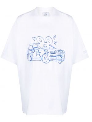 T-shirt aus baumwoll mit print Vetements
