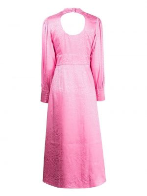 Růžové midi šaty Olivia Rubin