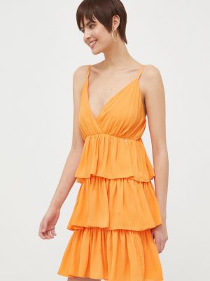 Mini šaty Artigli oranžové