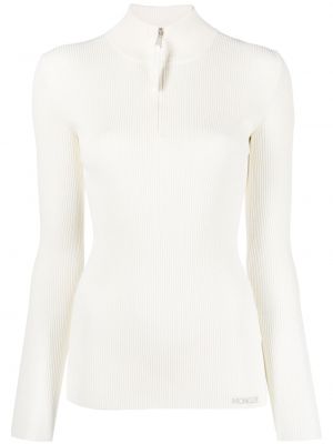 Pull en tricot Moncler blanc