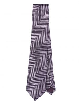 Cravată de mătase cu imagine cu imprimeu geometric Tom Ford