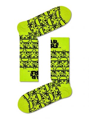 Nogavice z zvezdico Happy Socks zelena