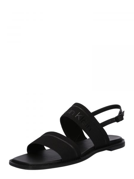 Sandále bez podpätku Calvin Klein čierna