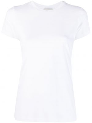 Памучна тениска с кръгло деколте Mazzarelli бяло