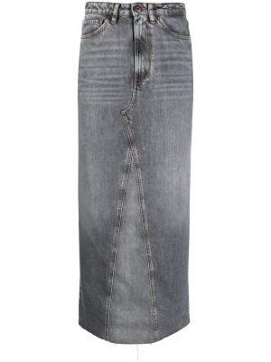 Džínsová sukňa 3x1 sivá