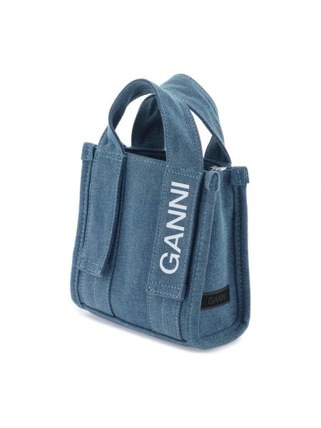 Shopper handtasche Ganni blau