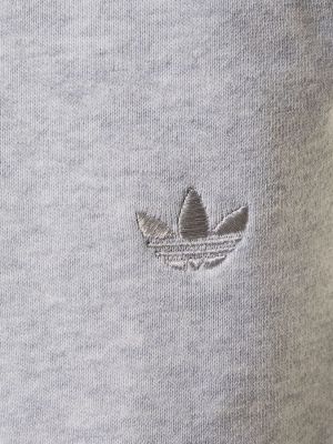Joggery bawełniane Adidas Originals szare