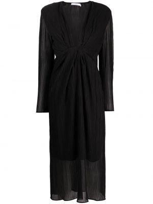 Drapované midi šaty Iro černé
