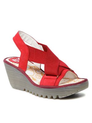 Sandales Fly London rouge