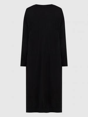 Вовняне Сукня з вирізом Brunello Cucinelli, чорне