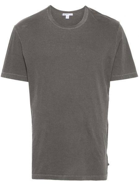 Džerzej bavlnené tričko James Perse sivá