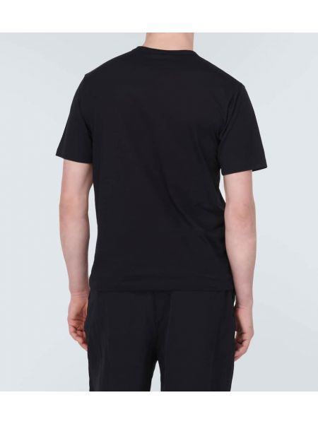 Kokvilnas t-krekls džersija Comme Des Garçons Homme melns