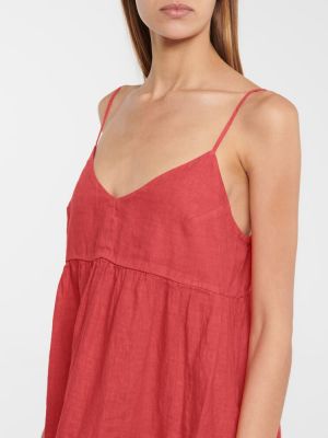 Sametové šaty z nylonu Velvet červené