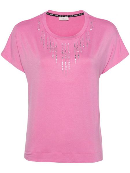 Tricou de cristal Liu Jo roz