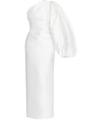 Robe longue asymétrique Solace London blanc