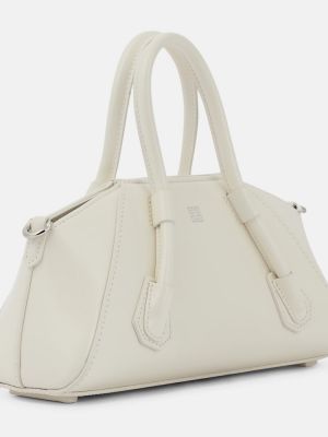 Кожени чанта за ръка Givenchy бяло
