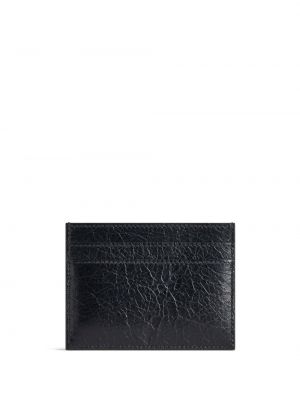 Iš natūralios odos piniginė Balenciaga juoda