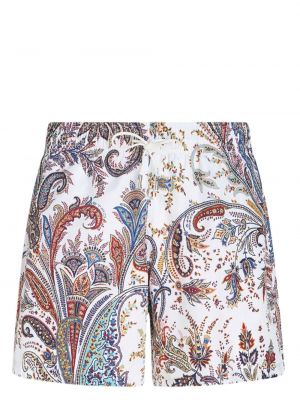 Kratke hlače s printom s paisley uzorkom Etro bijela
