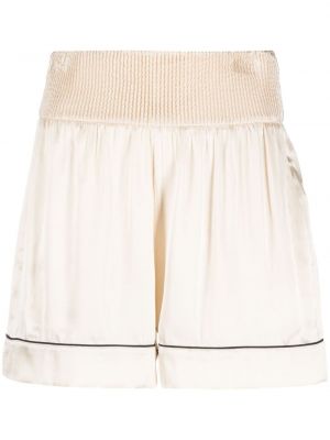Satin shorts Off-white