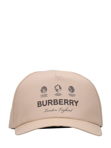 Памучна шапка с козирки Burberry