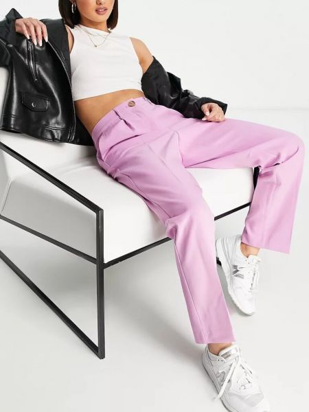 Прямые брюки Vero Moda розовые