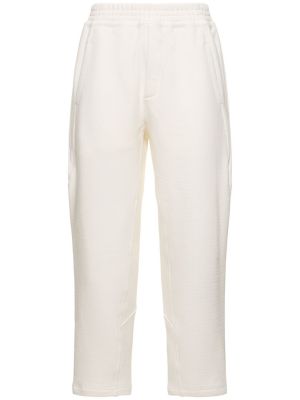 Памучни спортни панталони от джърси The Row бяло