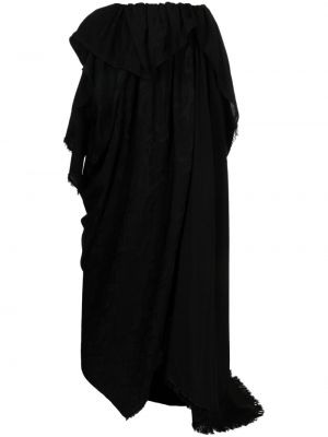 Asimetrična maksi suknja Uma Wang crna