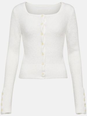 Cardigan en tricot Jacquemus blanc