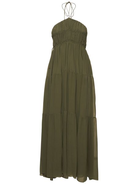 Sukienka długa Matteau zielona