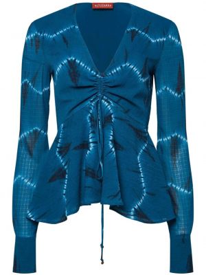 Блуза с принт Altuzarra синьо