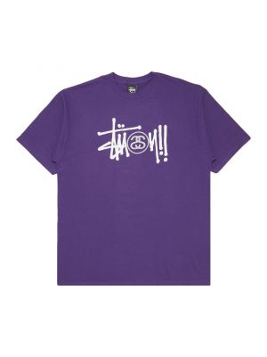 Базовая футболка Stussy фиолетовая